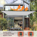 80% Silver Shade Cloth for Garden,Pergola,Greenhouse,Chicken Coop,Kennels,Shade Cloth with Grommets,Simple Hanging Covers 5ft×12ft
