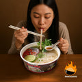 PhoLicious Instant Beef Pho, Authentic Vietnamese Rice Noodle Soup Kit with Spices & Broth Mix, Ramen Noodles Alternative, Quick Microwave Meal -
