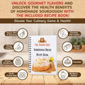 Complete Sourdough Bread Starter Kit, Glass Sourdough Starter Jar Kit & Tons of Sourdough Bread Baking Supplies - Sourdough Starter Kit Includes