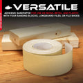 ABN Adhesive Sticky Back 320-Grit Sandpaper Roll 2-3/4in x 20 Yards Aluminum Oxide Golden Yellow Longboard Dura PSA 320 Grit