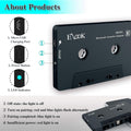 Elook Bluetooth 5.0 Car Cassette Aux Adapter,Black | tape audio receiver