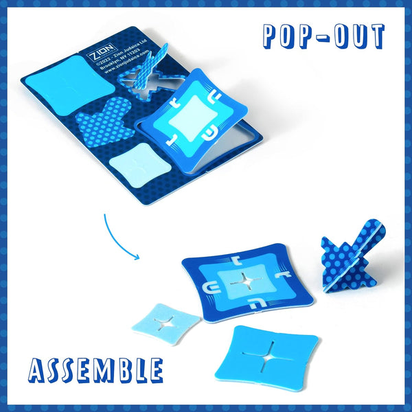 Zion Judaica Ltd Set of 45 Dripless Hanukkah Candles Spiral Candle Includes a DIY Dreidel, Prayer Card, Standard Size Menorah Candles for Eight
