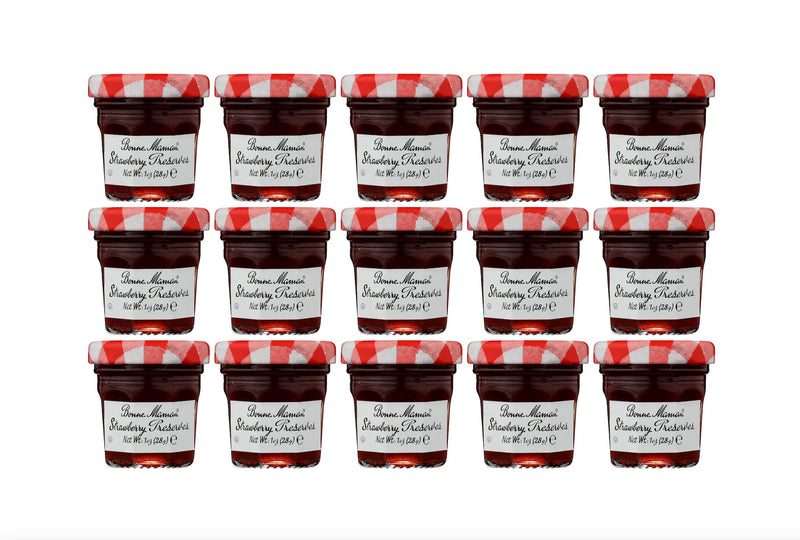 Bonne Maman Strawberry Preserves, 1 Ounce Jars (Pack of 15)