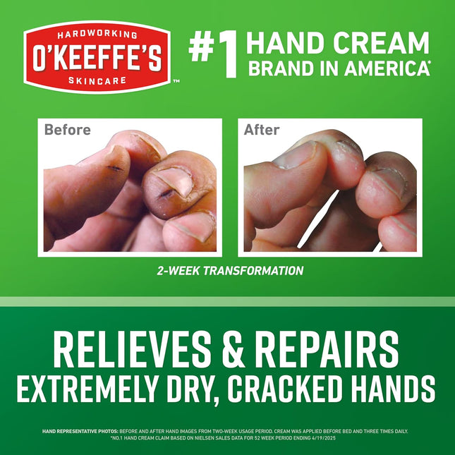O'Keeffe'S Working Hands Hand Cream for Extreme Dryness - 3.4 Oz Jar (1 Pack) - 