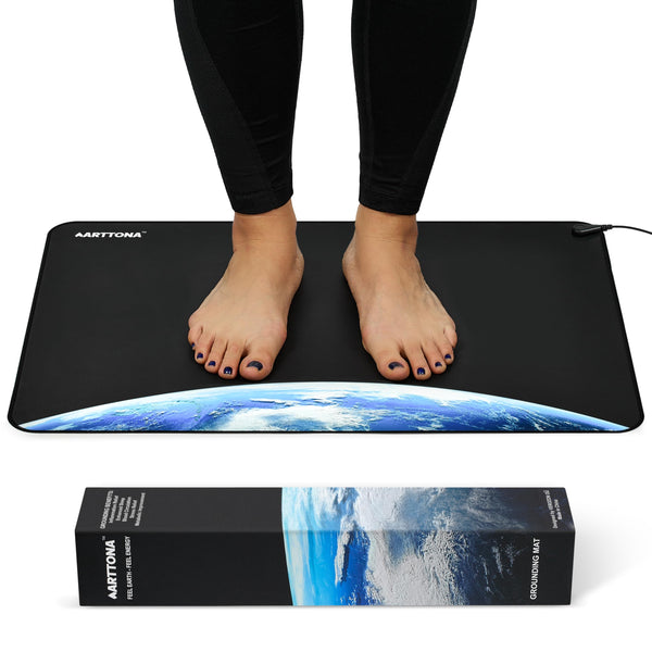 Grounding Mat for Daily Comfort & Balance - Grounding Mat for Feet, Desk, Bed & Floor - Durable, Eco-Friendly Material - 24X16 Inches Earthing Mat