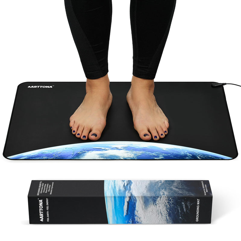 Grounding Mat for Daily Comfort & Balance - Grounding Mat for Feet, Desk, Bed & Floor - Durable, Eco-Friendly Material - 24X16 Inches Earthing Mat