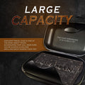 Bossman Travel Soap Container (Black) – Holder & Saver Case for Bar Soap for Men and Travel Toiletries Black Container