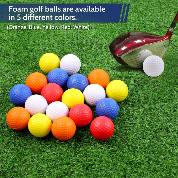 Guirnd 20 Pack Foam Golf Balls, 41mm Practice Golf Balls, Realistic Feel and Long Lasting Limited Fligh Practice Golf Balls for Backyard, Soft