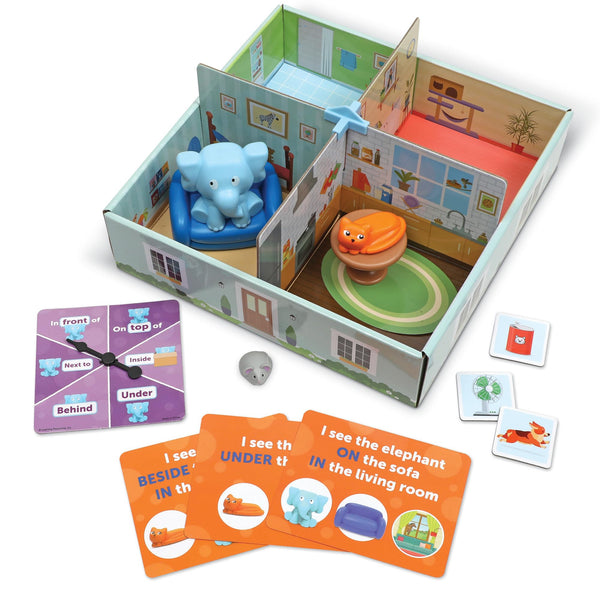 Learning Resources Elephant in the Room Positional Word Activity Set, Educational Games, Sight Word Games, Board Games for Kids, Ages 4+, Birthday