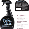 HOPE'S Perfect Glass Cleaner, Streak-Free, Ammonia-Free Window, Mirror, Screen, and Shower Door Cleaner, Indoor and Outdoor Glass Surfaces, 32 Fl