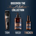 King C. Gillette Beard Thickener formulated with Vitamin B complex and Caffeine, 1.7oz