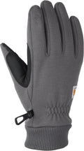 Carhartt Men's Wind Fighter Thermal-Lined Fleece Touch-Sensitive Knit Cuff Glove X-Large Gray