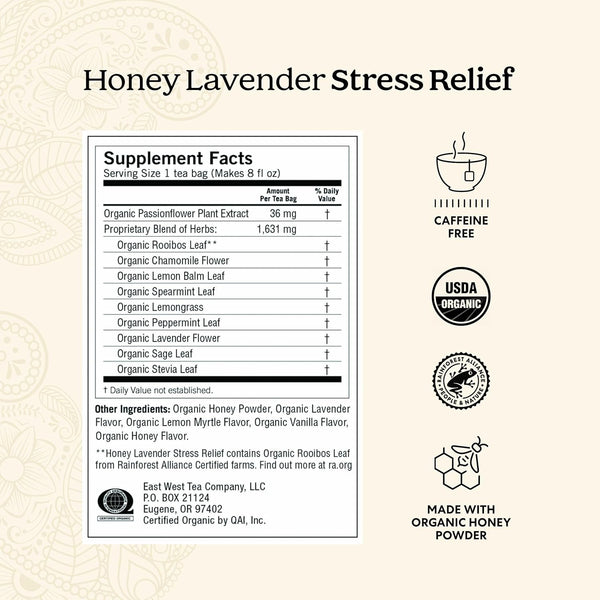 Yogi Tea Stress Relief & Relaxation Variety Sampler - 16 Bags per Pack (5 Packs) - Organic Relaxing Tea Sampler Set - Calming, Comforting