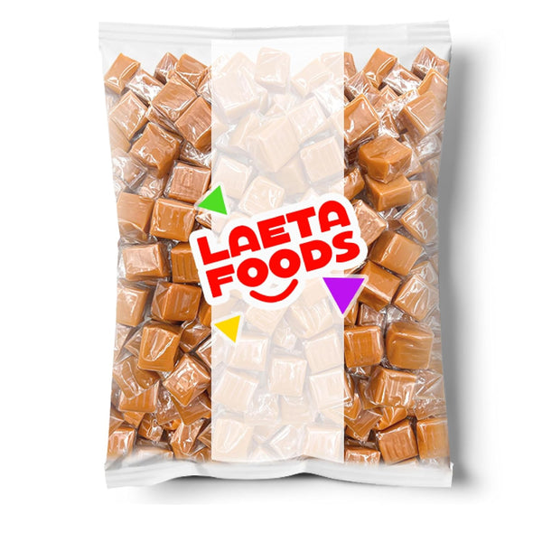 Caramel Candy Individually Wrapped, Caramel Cubes, 1 Lb Bag | Vanilla Flavor, Chewy Candy for Snacking and Baking Vanilla 1 Pound (Pack of 1)