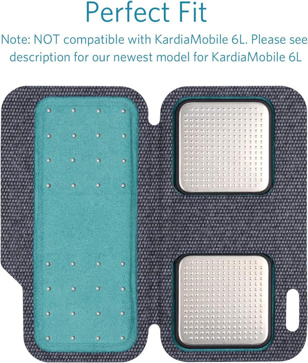 CoBak Carrying case for Kardia Mobile EKG Monitor - Travel Kardia Case Fits in Pocket, Features Magnetic Closure to Keep Kardia Device Safe On The