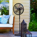 Newair Outdoor Patio Misting Fan | 2-In-1 Outdoor Deck & Mister Fan | 5 Gentle Mist Nozzles | outside Cooling Fan with 600 Square Foot Effective