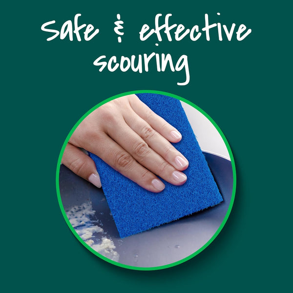 Scotch-Brite Non-Scratch Scour Pads, Scouring Pads for Kitchen and Dish Cleaning, 3 Pads 3 Pack
