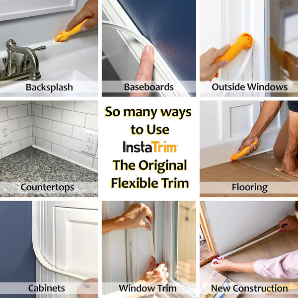 Instatrim Applicator Tool â Professional DIY Caulk Trim Tool for Seamless Adhesive Installation, Smooth, Durable Finish, Ideal for Home