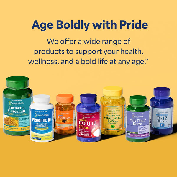 Puritan's Pride Advanced Glucosamine Chondroitin MSM With Vitamin D3 50mcg (2000 IU), Dietary Supplement for Joint Health, 80 Coated Tablets