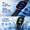 Fitness Tracker Watch with Heart Rate, Activity Tracker, Pedometer Watch Black
