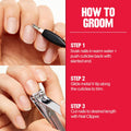 Revlon Cuticle Trimmer With Cap, High Precision V-Tip and Comfortable Grip for Gentle and Easy Trimming, 1 Count 1 Count (Pack of 1)