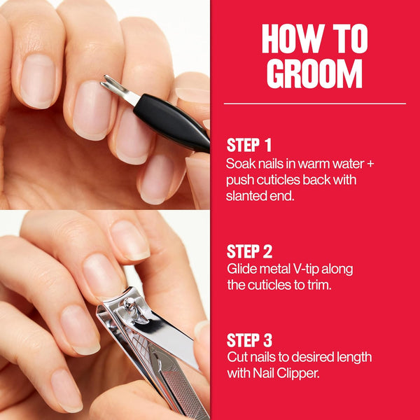 Revlon Cuticle Trimmer With Cap, High Precision V-Tip and Comfortable Grip for Gentle and Easy Trimming, 1 Count 1 Count (Pack of 1)