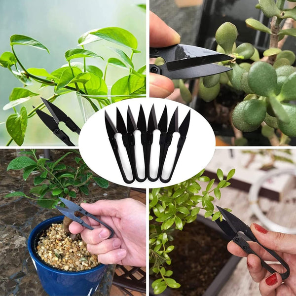 Bonsai Pruning Scissors 5 PCS, Small Pruner Shears, Bud Leaves Trimmer, Garden Shears for Plants, Gardening Clippers for Flower, Stainless Steel