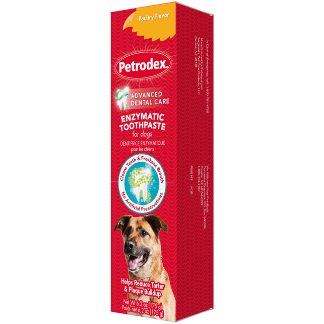 Petrodex Toothpaste for Dogs and Puppies, Cleans Teeth and Fights Bad Breath, Re