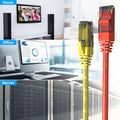 Cat6 Patch Cables 0.5 Foot (6 Pack), Cat 6 Ethernet Cable, 24AWG CCA Cord, UTP Network, Internet Cable, Compatible for PC, Routers, Switches,