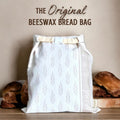Nectar & Nest Reusable Bread Bags for Homemade Bread (2 Pack) - XL Cotton Beeswax Bags, Sourdough Bag, Beeswax Bag, Sourdough Storage