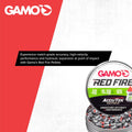 Gamo PBA Platinum Air Gun Pellets – High Performance Pellets, Multiple Calibers .22 Caliber Silver,Red