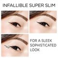 L'Oreal Paris Makeup Infallible Super Slim Long-Lasting Liquid Eyeliner, Ultra-Fine Felt Tip, Quick Drying Formula, Glides on Smoothly, Black,