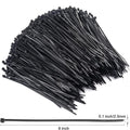 1000 Pcs Zip Ties, 6 Inch Self-Locking Nylon Cable Ties, Premium Heavy Duty Plastic Wire Ties Wraps for Indoor and Outdoor (Black) 6" Black