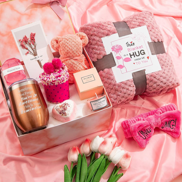 Mothers Day Gifts for Mom Birthday Box for Women Self Care Gifts Baskets Get Well Soon Gift Relaxing Set Unique Mother's Day Gifts Birthday
