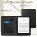 Fintie Stand Case for Kindle Paperwhite 12th/11th Gen & Kindle Colorsoft | Foldable Kickstand PU Leather Cover, Card Slot, Hand Strap, Auto