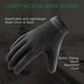 COOLJOB Touchscreen Utility Work Gloves for Men, Breathable Cooling Safety Gloves for Camping, Gardening, Hiking, Running and Driving, Lightweight