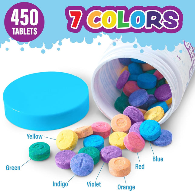 Tub WorksÃÂ® Bath Color FizziesÃÂ®, 150 Count, 3 Pack | Nontoxic & Fragrance-F