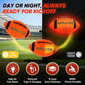 Light Up Football Gifts for Boys 8-12: LED Youth Glow in the Dark Footballs Size 6 Kids Games Cool Toys 8-13, Sports and Outdoor Birthday Gifts