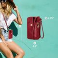 Mundi Jacqui RFID Crossbody Wallet for Women, Vegan Leather Small Travel Handbag with Phone Holder, Compact Organizer with Card Slots and