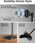 COOPER MagStand, Adjustable Magnetic iPhone Stand for Desk & Phone Holder for Video Recording, Compatible with MagSafe, Stand for iPhone 17 Pro