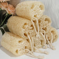 Natural Loofah Sponge Shower Organic Luffa Bath Loofa Exfoliating Body Scrubber Loofah for Men Women Adults Back Face Body Skin SPA Care - 6 Pieces