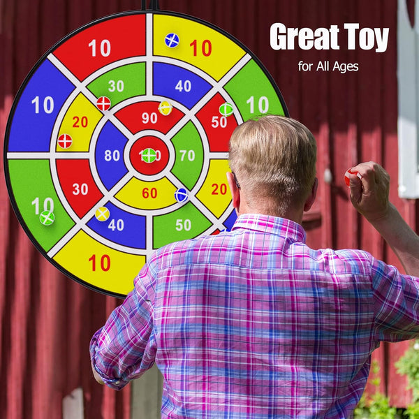 BooTaa 29" Large Dart Board for Kids, Kids Dart Board with Sticky Balls, Boys Toys, Indoor/Sport Outdoor Fun Party Play Game Toys, Birthday Gifts