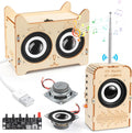 Poraxy Science Kits for Kids Age 8-12 12-14, STEM Toys for 8-13, Build Your Own Bluetooth Speaker & FM Radio, 3D Puzzles DIY Projects, Birthday