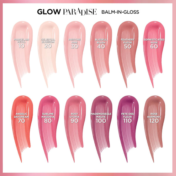 L'Oreal Paris Glow Paradise Hydrating Tinted Lip Balm-In-Gloss with Pomegranate Extract & Hyaluronic Acid, Ultra-Gentle, Non-Sticky Formula, Rosy