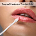 Pangda 400 Count Pointed Tip Cotton Swabs Double Tips Cotton Buds with Paper Stick for Household Cleaning Beauty Tools Personal Care Makeup