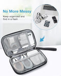 BAGSMART Cord Organizer Travel Cable Organizer Bag Tech Electronic Organizer Travel Case, Travel Essentials for Charger, Cable, Phone, Flash