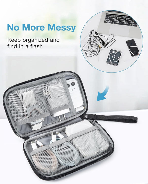 BAGSMART Cord Organizer Travel Cable Organizer Bag Tech Electronic Organizer Travel Case, Travel Essentials for Charger, Cable, Phone, Flash