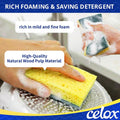 CELOX Sponges Kitchen Sponges for Dishes and Cleaning, 2-Sided Scrub Sponges Dish Sponge and Kitchen Sponge for Washing Dishes, Heavy Duty,