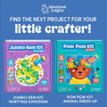 Educational Insights Tufting Kit - Arts and Crafts for Kids Ages 4-8, Poke in Art Kits for Girls & Boys, DIY Kids Craft Kit, Mess Free Art Set