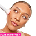 wet n wild Kabuki Brush, Flat Top for All Formulas, Densely-Packed Synthetic Bristles, Ergonomic Handle for Comfortable Control Flat Top 7.28 in